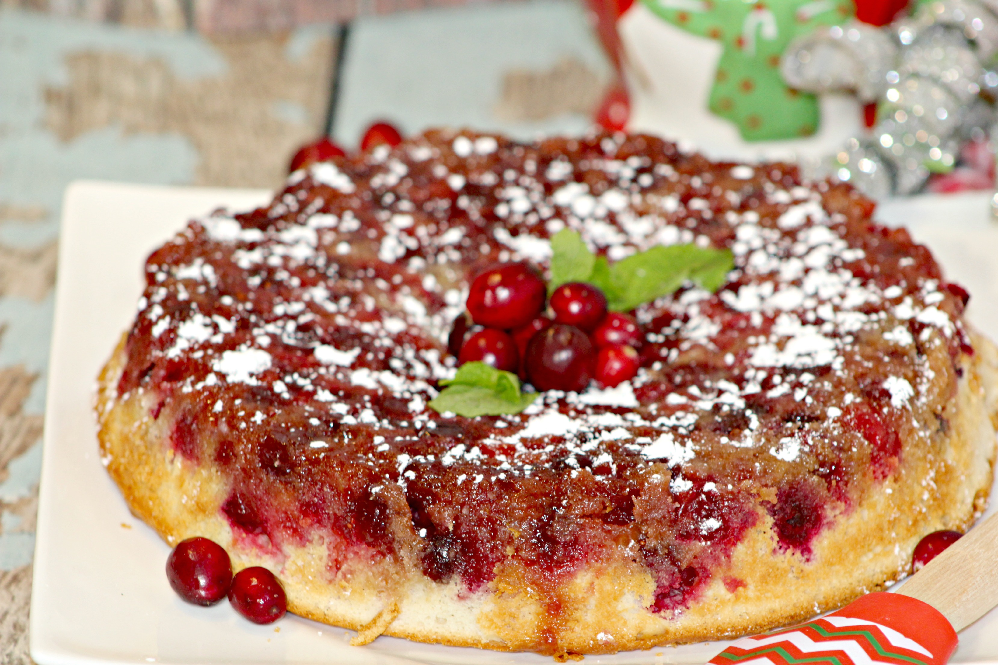 Cranberry Upside Down Cake - Tales of a Ranting Ginger